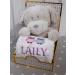 Botobaby Personalized Baby Gift Set - Custom Baby Blanket Plush Toy & Birth Details | Perfect for Baptism & Baby Shower (Beige Dog) - Buy Online on SooperMarket.com