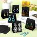 Eersida 100 Pcs Standing Earring Display Cards - Black | Jewelry Packaging for Small Business, DIY Earrings, Retail Show - Shop Now! - Buy Online on SooperMarket.com