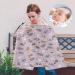 Multi-Purpose Silent Breastfeeding Scarf & Protection Apron with Pockets - Gray | Normal Protection for Moms On-the-Go - Buy Online on SooperMarket.com