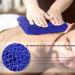 CUHZA 2 bath mesh 2 foam nets exfoliating washcloth shower sponge body exfoliating sponge removes dirt and oil from the skin smoother skin (blue brown) - Buy Online on SooperMarket.com
