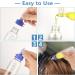 ASTER 4Pcs Oil Applicator Bottle for Hair Squeeze 4 OZ Empty Plastic Bottles Applicator with Twist Top Cap Clear Plastic Refillable Bottle PET Open/Close Nozzle - Multi Purpose(White Blue) - Buy Online on SooperMarket.com