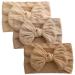 3 pieces of baby turban headband for newborns baby front ligaments baby girls soft loop headgear elastic hair bands for toddlers newborns multicolored
