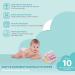 Spasilk Newborn Washcloth Wipes Set - Soft Terry Cloth, 10 Pack Pink Lines - Buy Online on SooperMarket.com