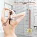 Pink Long Handle Back Scrubber for Shower with Soap Dispenser - Exfoliating Bath Brush 14in - Buy Online on SooperMarket.com