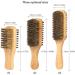 Double-Sided Men's Beard Brush with Solid Wood Handle - Facial Hair and Mustache Grooming Comb - Buy Online on SooperMarket.com