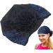 Dranng Lace Hairband Headwrap Lace Elastic - Pearl Lace Stretch Headbands Cloth Elegant Headband Women Hair Accessories Navy Blue - Buy Online on SooperMarket.com