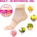 Xaena 3 Pairs of Moisturising Socks Gel Heel Socks Soft Ventilating Gel Heel Socks Open Toe Socks for Dry Hard Cracked Skin Moisturising Day Night Care Skin (Skin) - Buy Online on SooperMarket.com