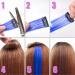 12 Pcs Colored Hair Extensions Colorful Clip in Hair Extensions 22 inch Synthetic Straight Hair Extensions for Kids Girls Women Blue series - Buy Online on SooperMarket.com