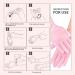 Moisturizing Silicone Gel Spa Socks Set for Dry Cracked Skin - Anti-Slip Heel Socks for Foot & Hand Softening - 2 Pairs - Pink - Buy Online on SooperMarket.com