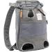 Legs Out Front Pet Dog Carrier Front Chest Backpack Adjustable Hands-Free Backpack Travel Bag for Small Medium Dog Puppy Cat Outdoor Shoulder Strap Padded (Leg Spacing 21 CM x Length 40 CM Grey) Leg Spacing 21 CM x Length 40 CM Grey - Buy Online on SooperMarket.com