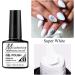 White Nail Polish - Nail Gel Polish - Quick Dry Nail Varnish - Long Lasting Chip Resistant Soak Off UV LED Nail Lamp Gel Polish Nail Art Manicure DIY Home - Buy Online on SooperMarket.com