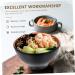 Zerodeko 3pcs Anti-Earth Clay Ramen Bowl De Ceramic Snack Bowls Household Rice Bowl Japanese Bowl Miso Soup Bowls Ceramic Soup Bowl Snack Dish Food Container Commercial Round Bowl 12X12X6.3CMx3pcs Blackx3pcs - Buy Online on SooperMarket.com