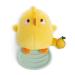 NICI 49478 Teething Ring Piu 10cm yellow-cuddly toy for babies and toddlers to grasp cuddle discover and fall asleep