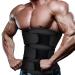 Men's Neoprene Waist Trainer Sauna Sweat Trimmer Cincher with Belts - Black, Large - Buy Online on SooperMarket.com