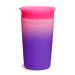 Munchkin Miracle 360 drinking cup for babies and toddlers BPA-free with color change leak-proof dishwasher-safe for children from 12 months pink 266 ml pink 1 piece (1 Pack)