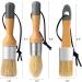 Mister Rui 3pcs Chalk Wax Paint Brush Set for Furniture - Natural Bristles, Ideal for Chalk, Acrylic, and Milk Paint - Stencil Brushes, No Shedding - Buy Online on SooperMarket.com