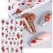 JMEOWIO 9 Sheets Christmas Nail Art Stickers Decals Self-Adhesive Red Snowflake Xmas Winter Holiday Nail Supplies Nail Art Design Decoration Accessories - Buy Online on SooperMarket.com