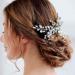 Bride Wedding Hair Comb Hair Accessories with Crystal Bridal Side Combs Headpiece for Women and Girls Bridal Headpiece - Buy Online on SooperMarket.com