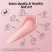 Morovan Poly Gel Nail Kit for Beginners - Pink Nude Poly Gel Nail Kit with UV Lamp | Professional Nail Extension Starter Kit with French Nail Art - Buy Online on SooperMarket.com