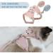 MSTECO Adjustable Rabbit Dishes & Leash Set for Small Pets | Soft Outdoor Kit for Dwarf Rabbits Hamsters & Cats (S Blue Pink) - Buy Online on SooperMarket.com