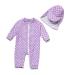 BONVERANO Baby Girls Swimsuit Toddler Bathing Suit Full-Length Zipper One Piece Swimwear with UPF 50+ Sun Protection Maru / Purple 18-24 Months