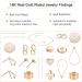 100pcs 18K Gold Plated Ball Head Pins 22 Gauge for DIY Jewelry Making - 35x0.6mm - Buy Online on SooperMarket.com