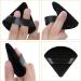 WLLHYF 6-Piece Triangle Powder Puff Set with Soft Velour for Makeup Application - Black & Dark Pink - Buy Online on SooperMarket.com