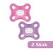 MAM Comfort Schnuller 2 Set | Lightweight Silicone Pacifiers for Newborns | 0+ Months | Pink/Purple | Soft MAM Skinsoft & Pacifier Box - Buy Online on SooperMarket.com