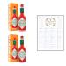 Hot Sauce Bundle which Contains Tabasco Original Red Pepper Hot Sauce 57ml - Pack of 2 with Grocery List Card