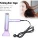 Folding Hair Dryer 1200W with Overheat Negative Ion Hair Care Fast Drying Gradient Color Healthier for Travel Salon Barber Shop - Buy Online on SooperMarket.com