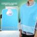 Eating Bib Waterproof Adult Elder Mealtime Eating Bib Clothes Clothing Protector Dining Aid Make Dining Easier(Light Blue) - Buy Online on SooperMarket.com
