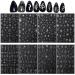 Stylish 3D Metallic Nail Art Stickers - Silver Moon Star & Snake Designs - Luxury Self-Adhesive Decals for DIY Manicure Decoration - Buy Online on SooperMarket.com
