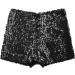 FEESHOW Kids Gymnastic Shorts Glitter Ballet Dance Metallic Spandex Shorts Black 12-16 Years - Buy Online on SooperMarket.com