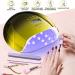 NAILGIRLS 150W UV LED Nail Lamp for Home Salon Professional | Gel Polish Nail Dryer with Timer Presets | Auto Sensor & Detachable Base | Gold Nail Art Tools for Fingernail & Toenail - Buy Online on SooperMarket.com