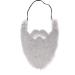 Gray Fake Beard with Elastic Band - Lightweight & Soft Plush for Parties & Festivals | Perfect Trick Prop - Buy Online on SooperMarket.com