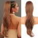 PORSMEER Auburn Brown Synthetic Drawstring Ponytail Extension - 26 Inch Natural Straight Wavy Hairpiece for Women and Girls - Buy Online on SooperMarket.com