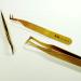 Diamond Tip precision tweezers for eyelash extension and volume technique (5D)