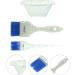 Minkissy Highlight Hair Brush Tint Bowls Set Hair Dye Brush and Bowl Set Professional Hair Dye Kit Salon Hair Coloring Dyeing Kit Tint Tool (Blue) Hair Color Brush Hair Dyeing Bowl - Buy Online on SooperMarket.com