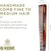 Kent Brushes Handmade Combs Range 4T Medium Size Coarse and Fine Comb Brown 1 Count (Pack of 1) - Buy Online on SooperMarket.com