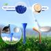 Big Crazy Golf Tees - 3 1/4 Inch Unbreakable Plastic Tees (50 Count) - Reduce Friction & Side Spin - Colored Tees for Improved Performance - Buy Online on SooperMarket.com