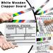 MCPINKY White Wooden Clapper Board - Rainbow Film Slate for Director Props - Buy Online on SooperMarket.com