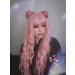 YEESHEDO 28 Inch Long Pink Synthetic Wavy Wig with Fringe for Women - Ideal for Party, Cosplay, or Daily Wear - Buy Online on SooperMarket.com