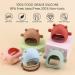 Kalovin Never Drop Silicone Baby Teething Toy - Cloudy Mauve | Anti-Dropping Wrist Teether for Infants & Toddlers (3+ Months) - Buy Online on SooperMarket.com