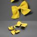 KERTFGOKU Yellow Hair Bows Clips for Girls - 2 PCS Cotton Ribbon Non Slip Hair Accessories for Baby Girls and Toddlers - Buy Online on SooperMarket.com