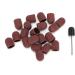 Nail Sanding Drill Bit 0.5 X 0.7in Easy To Store High Strength Nail Polishing Sanding Head Fine Sandpaper with Shaft for Grinding(Brown) - Buy Online on SooperMarket.com