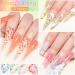 MEET ACROSS Flower Glitter Gel Nail Polish Set - 6 Pcs Diamond Sequins Jelly Gel Nail Polish Set for Nail Art Manicure - Buy Online on SooperMarket.com