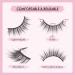 Glowingwin Short Wispy False Eyelashes - 5 Pairs | Natural Look, Reusable Mink Lashes - 3D Faux Mink | Fluffy Strip, Fake Lashes - S024 - Buy Online on SooperMarket.com