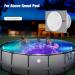 Pool Lights Shower Light Pond Lights Rechargeable Submersible LED Lights Spa Lights for Hot Tub LED Pool Light for Above Ground Pool Decorations Outdoor Waterproof 1 Pack 3.3'' - Buy Online on SooperMarket.com