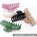 Tocess Large Hair Claw Clips for Women - Strong Hold 4.33 Inch Matte Clips (4 Pcs) - Ideal for Thin, Thick, Curly Hair - Black, Khaki, Pink, Green - Buy Online on SooperMarket.com