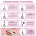 Saviland Portable Electric Nail Drill Machine - 20000 RPM USB Nail File Kit for Manicure Home Salon Use - Includes 7 Nail Drill Bits and 51 Sanding Bands - Silvery - Buy Online on SooperMarket.com
